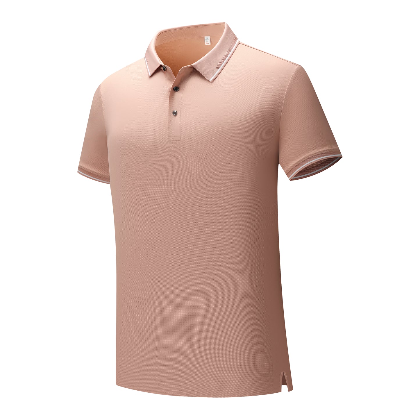 Nylon/Spandex Waffle-Knit Cool-Touch Polo shirt