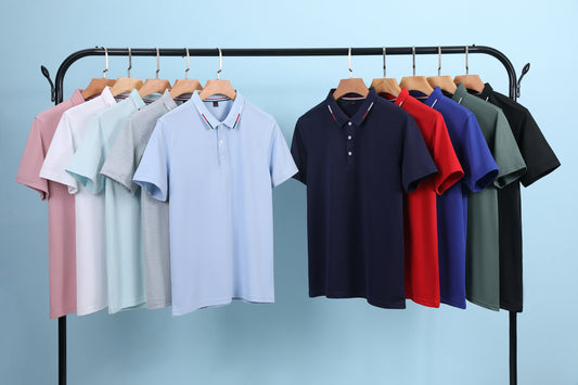 Icesilk Cooling Color-Block Collar Polo Shirt