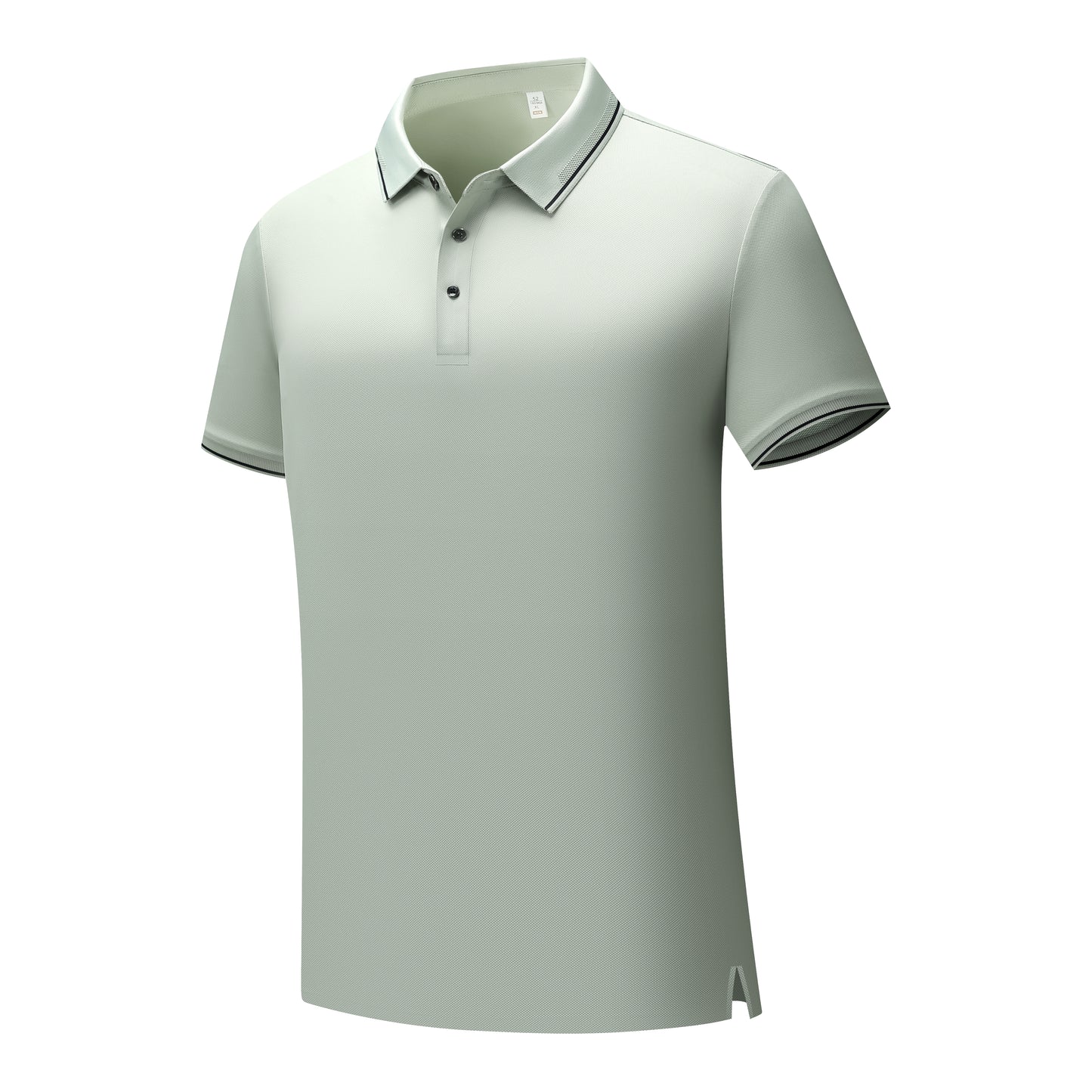 Nylon/Spandex Waffle-Knit Cool-Touch Polo shirt