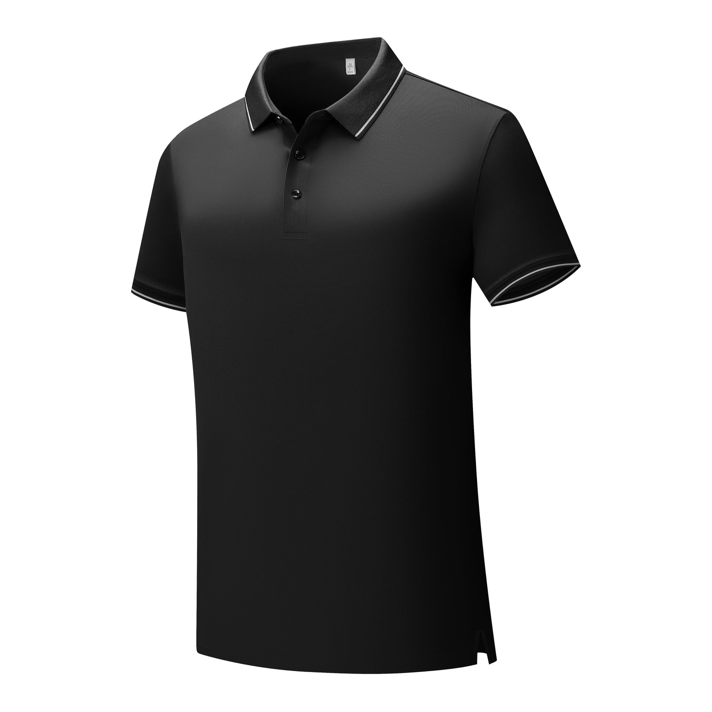 Nylon/Spandex Waffle-Knit Cool-Touch Polo shirt