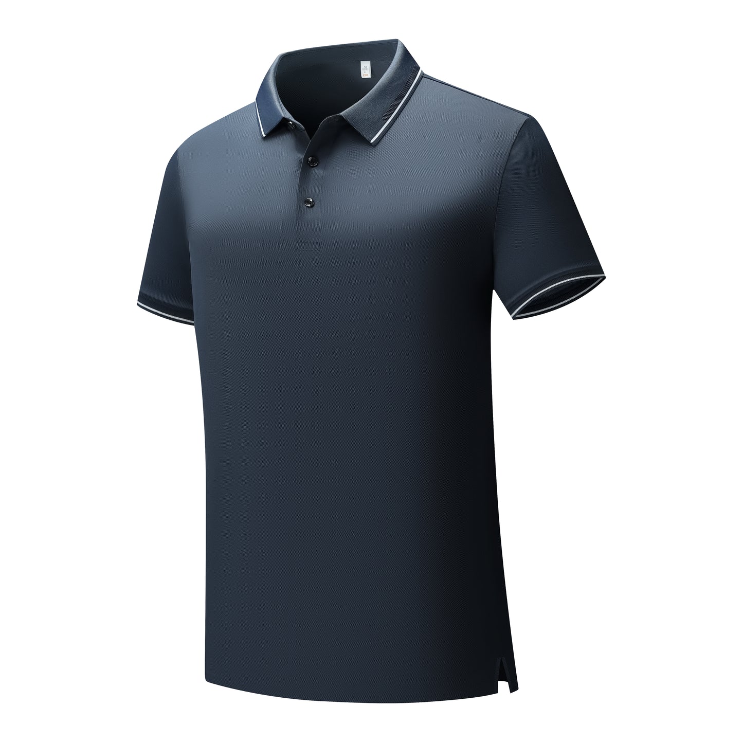 Nylon/Spandex Waffle-Knit Cool-Touch Polo shirt