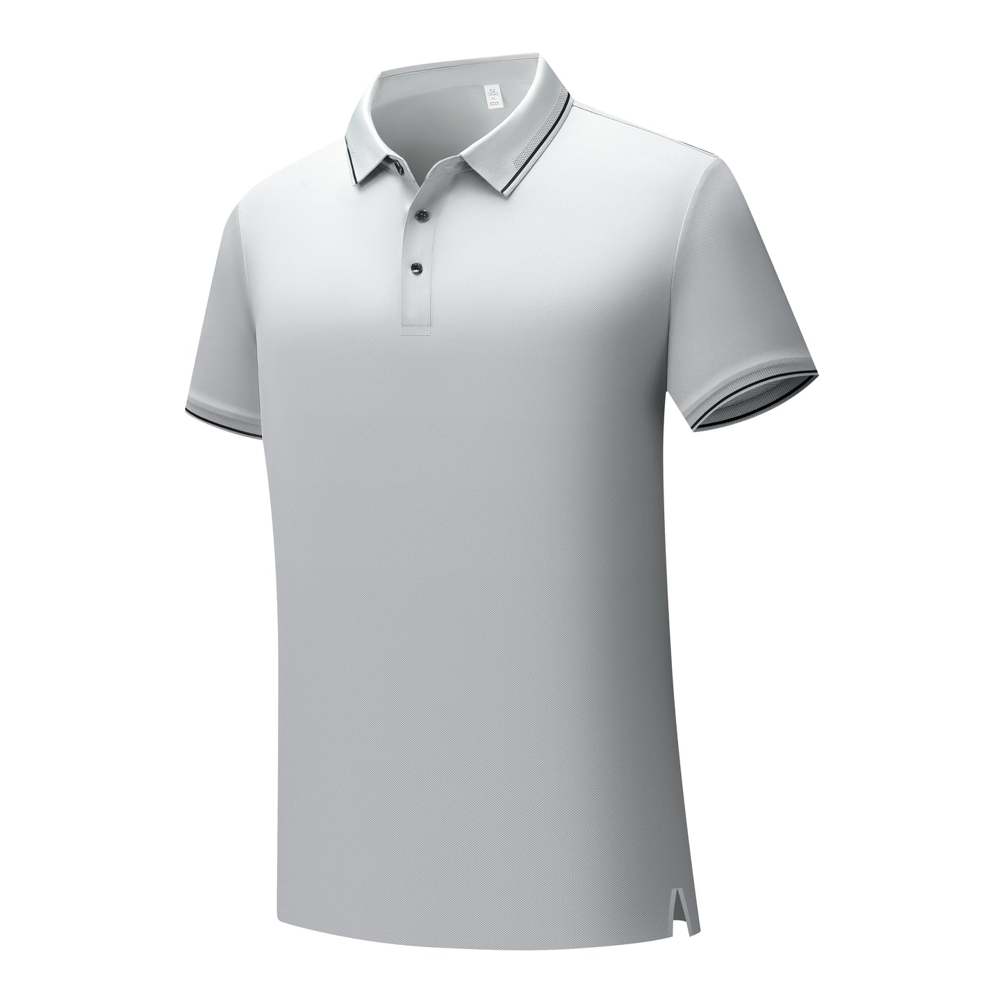 Nylon/Spandex Waffle-Knit Cool-Touch Polo shirt