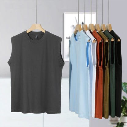 100% Cotton Sleeveless Round Neck T-Shirt