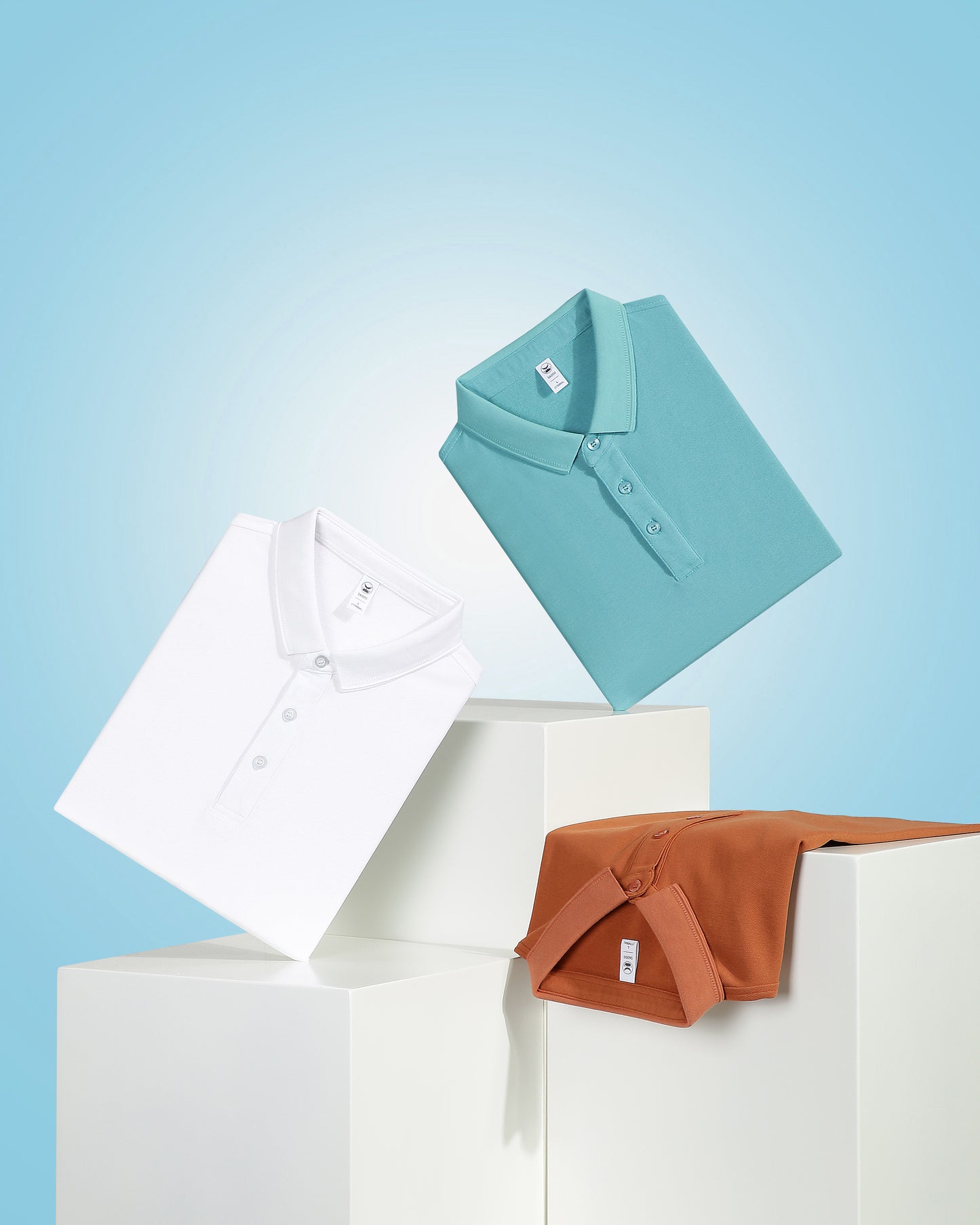 DuPont™ Sorona® Cool-Touch Turn-Down Collar T-Shirt