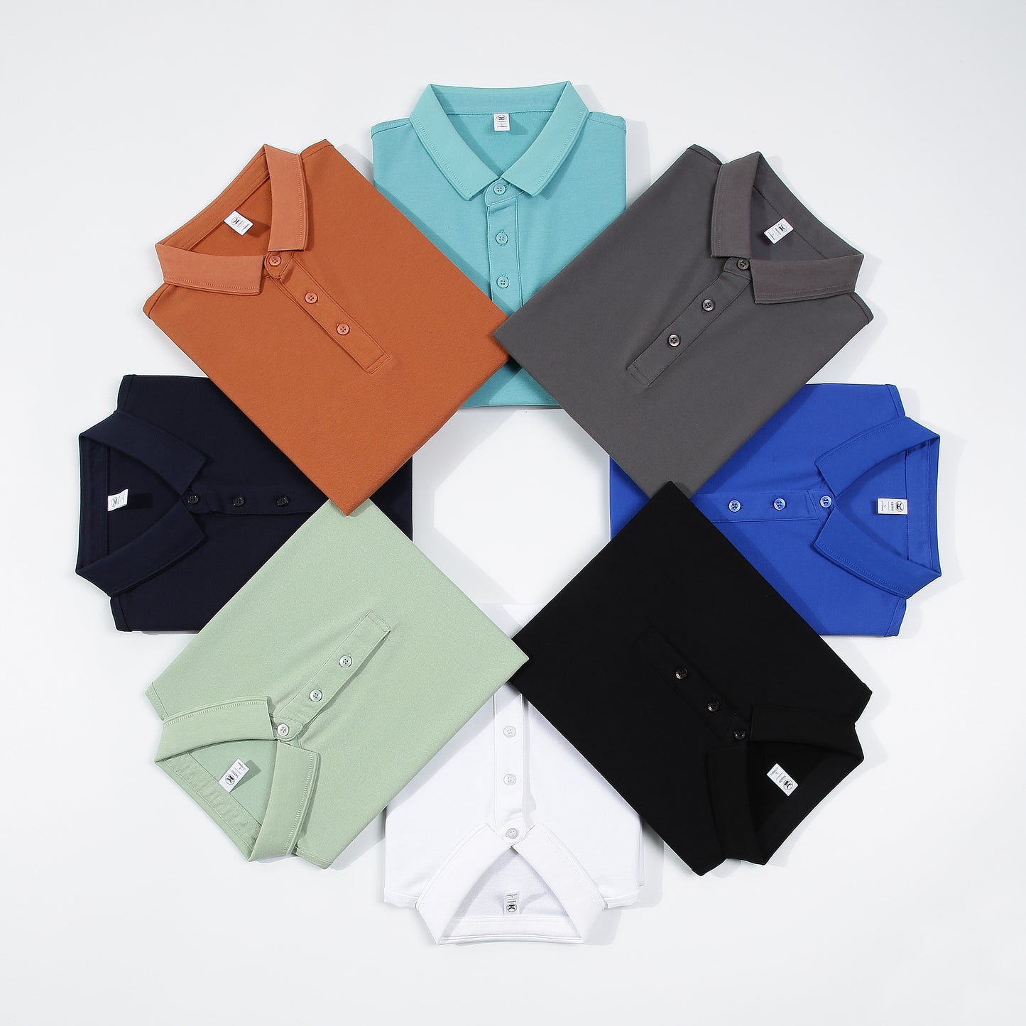 DuPont™ Sorona® Cool-Touch Turn-Down Collar T-Shirt
